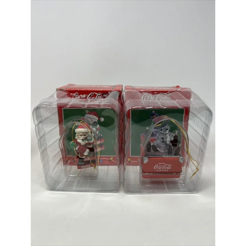 Coca Cola Enesco‎ Bottling Works Trim A Tree Christmas Tree Ornament Lot
